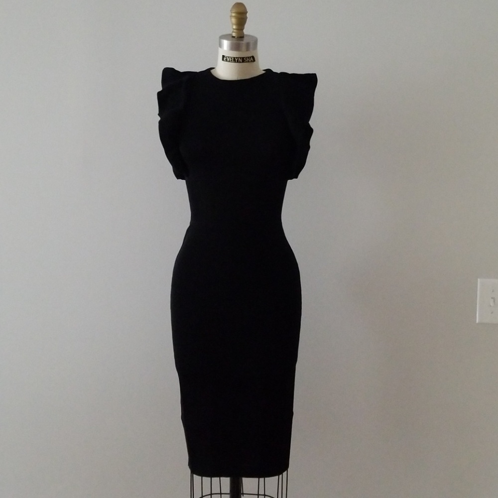 Zara Black Knit Dress
